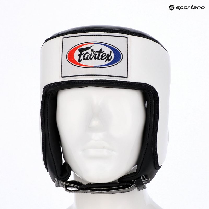 Боксова каска Fairtex Muay Thai & Kickboxing Competition white 6
