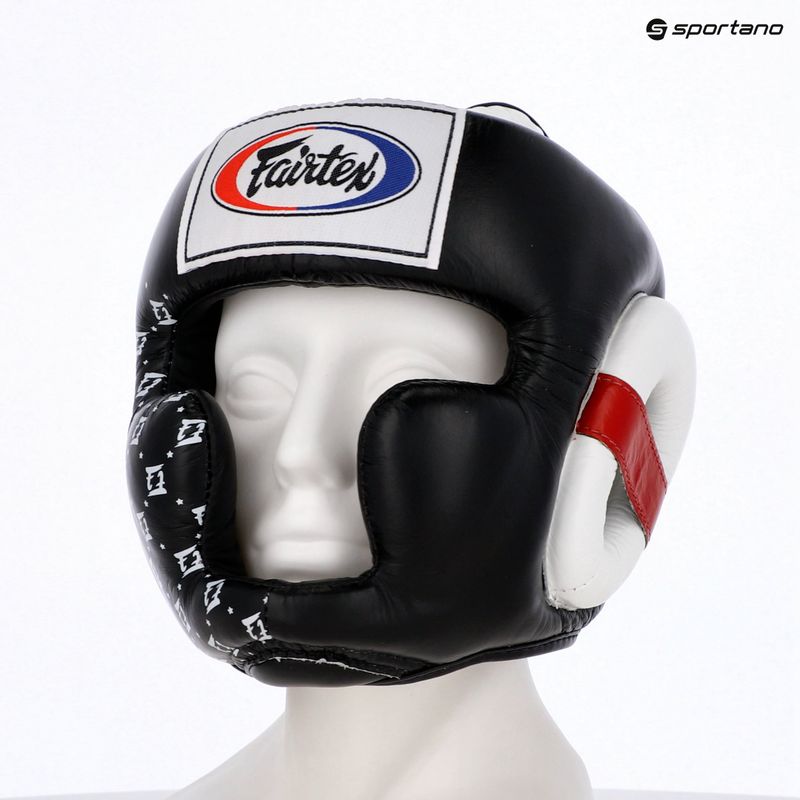 Боксова каска Fairtex Super Sparring black/white 6