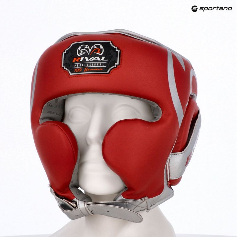 Боксьорска каска Rival RHG100 Professional Headgear red/silver/grey 6