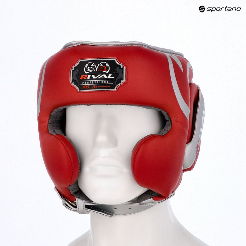 Боксьорска каска Rival RHG100 Professional Headgear red/silver 6