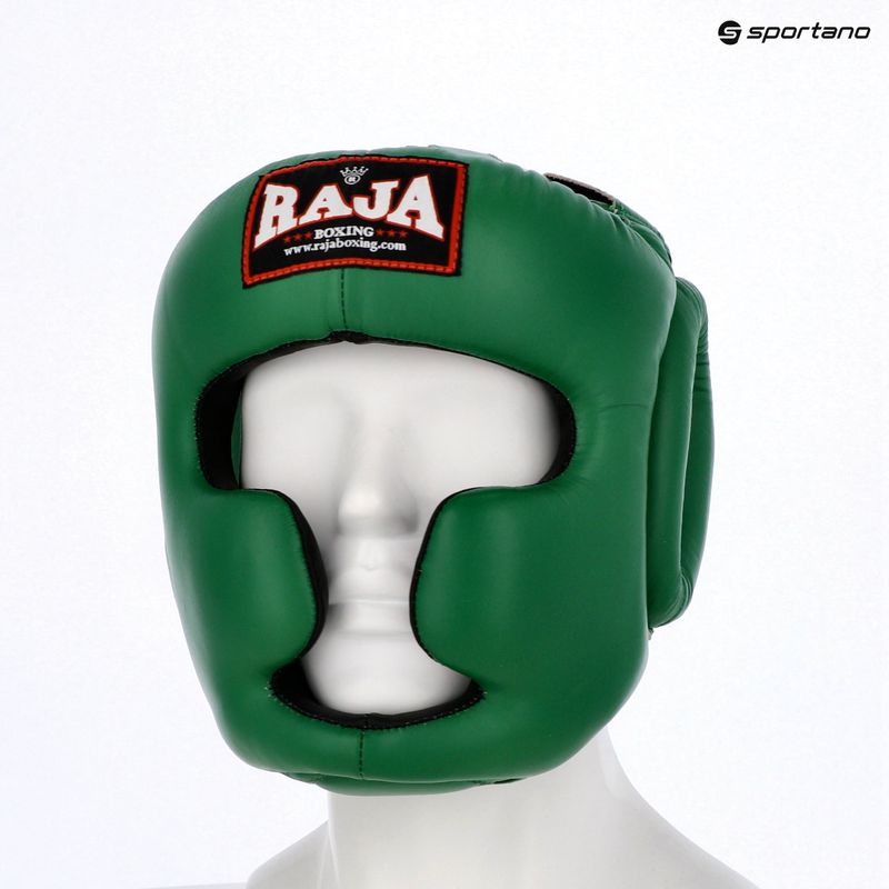 RAJA BOXING каска от естествена кожа зелена 5