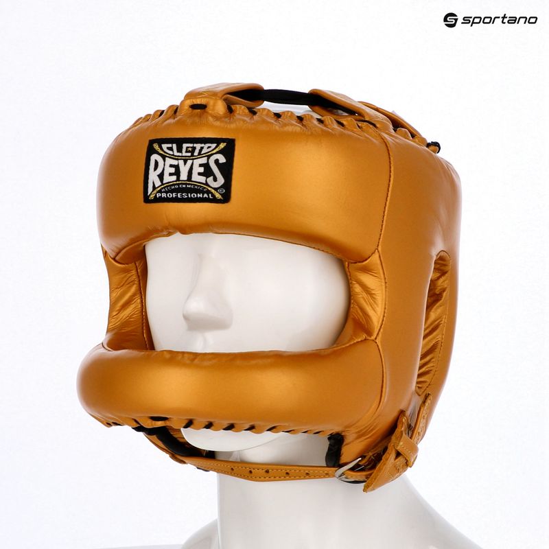 Боксова каска Cleto Reyes With Round Face Bar gold 3