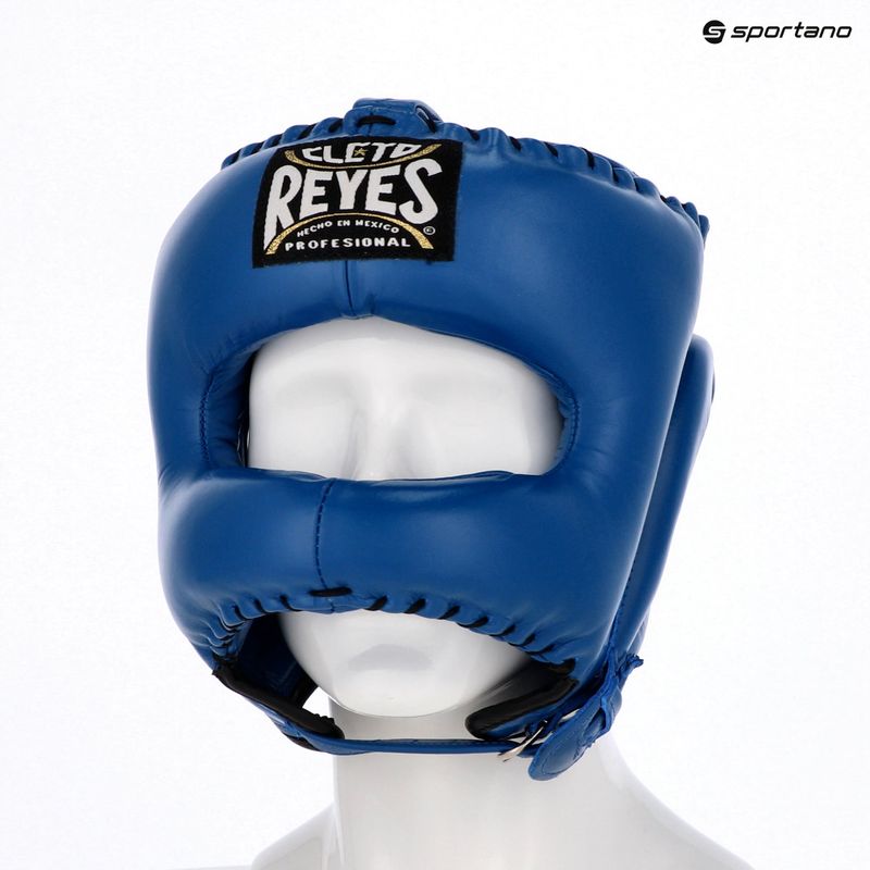 Боксьорска каска Cleto Reyes With Pointed Face Nylon Bar blue 3