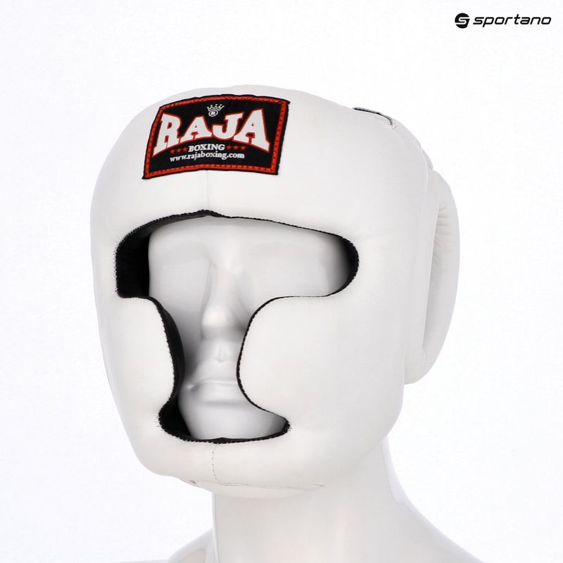 RAJA BOXING каска от естествена кожа бяла 4