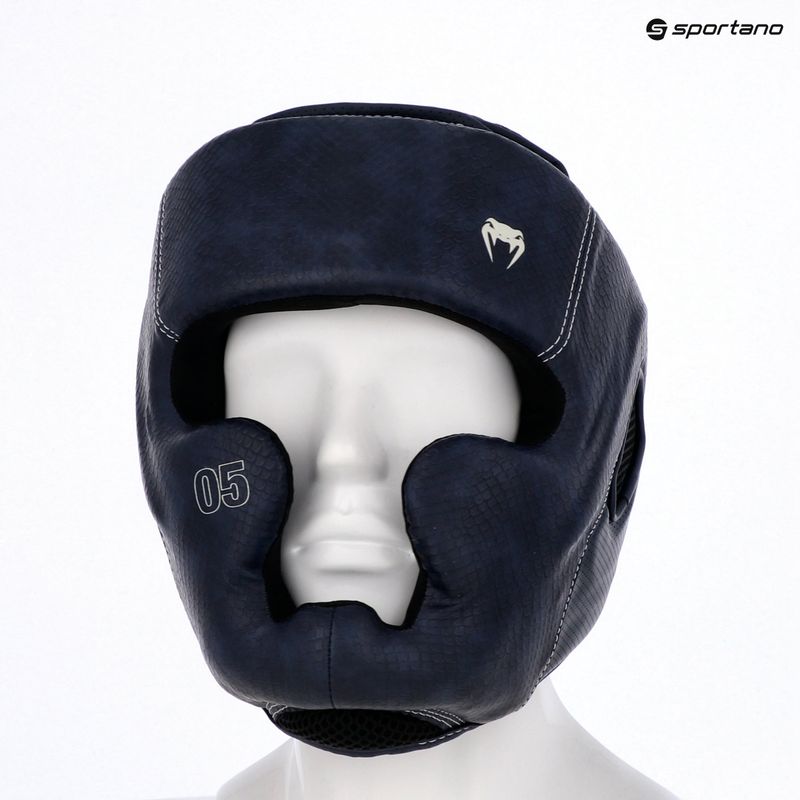 Боксьорска каска Venum Impact Evo Scales Headgear midnight blue 9