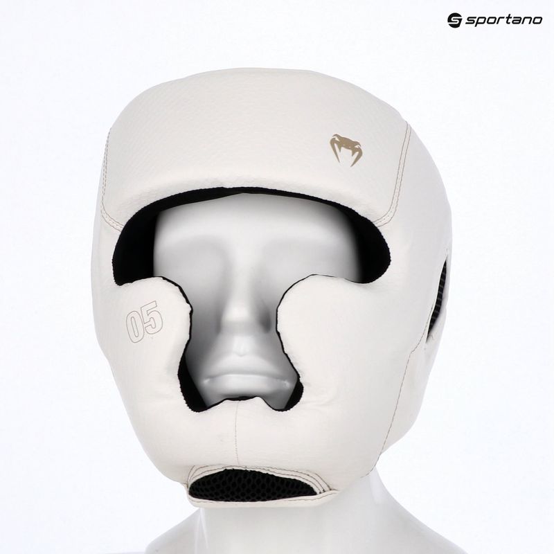 Боксьорска каска Venum Impact Evo Scales Headgear ivory 8