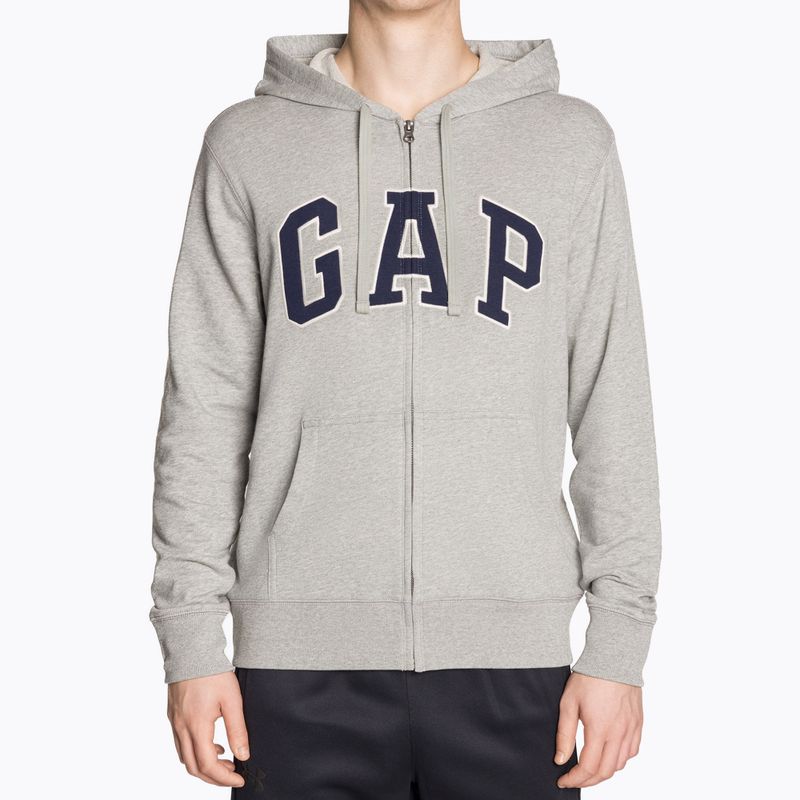Мъжки суитшърт GAP XLS FT Arch FZ HD b10 grey heather 2