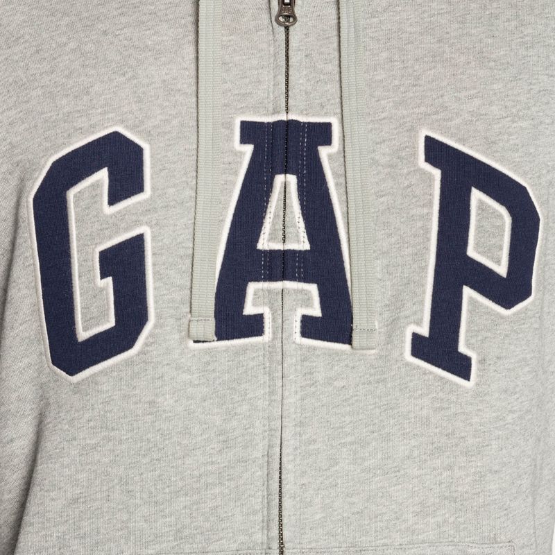 Мъжки суитшърт GAP XLS FT Arch FZ HD b10 grey heather 4