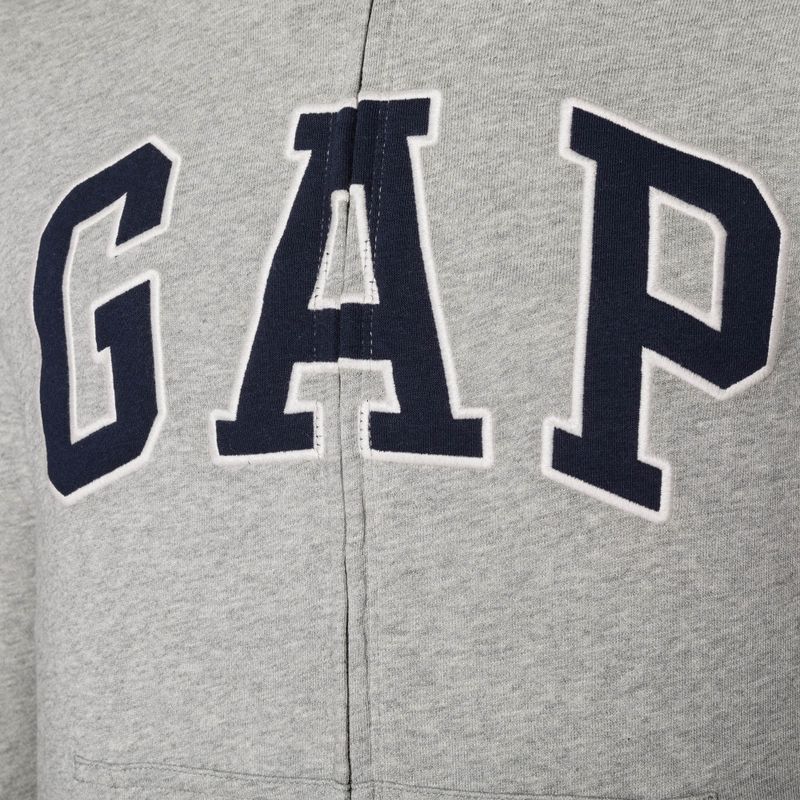 Мъжки суитшърт GAP XLS FT Arch FZ HD b10 grey heather 7