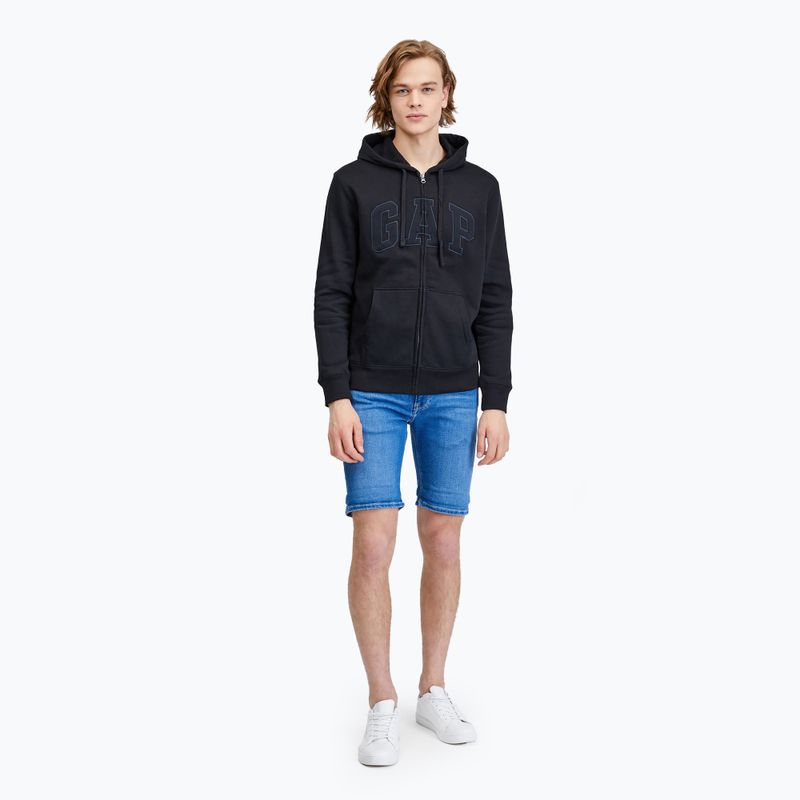 Мъжки суитшърт GAP V-Heritage Logo FZ true black 2