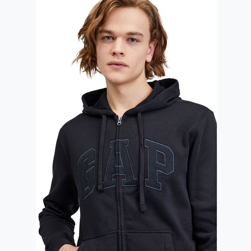 Мъжки суитшърт GAP V-Heritage Logo FZ true black 4