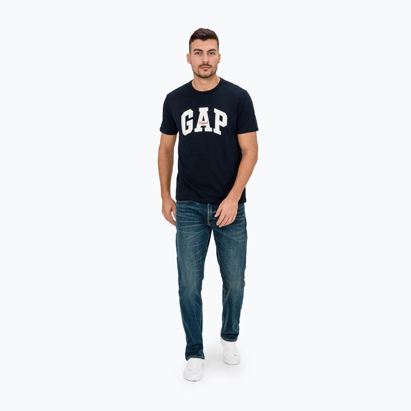 Мъжка тениска GAP Logo Original Tee blue navy 2