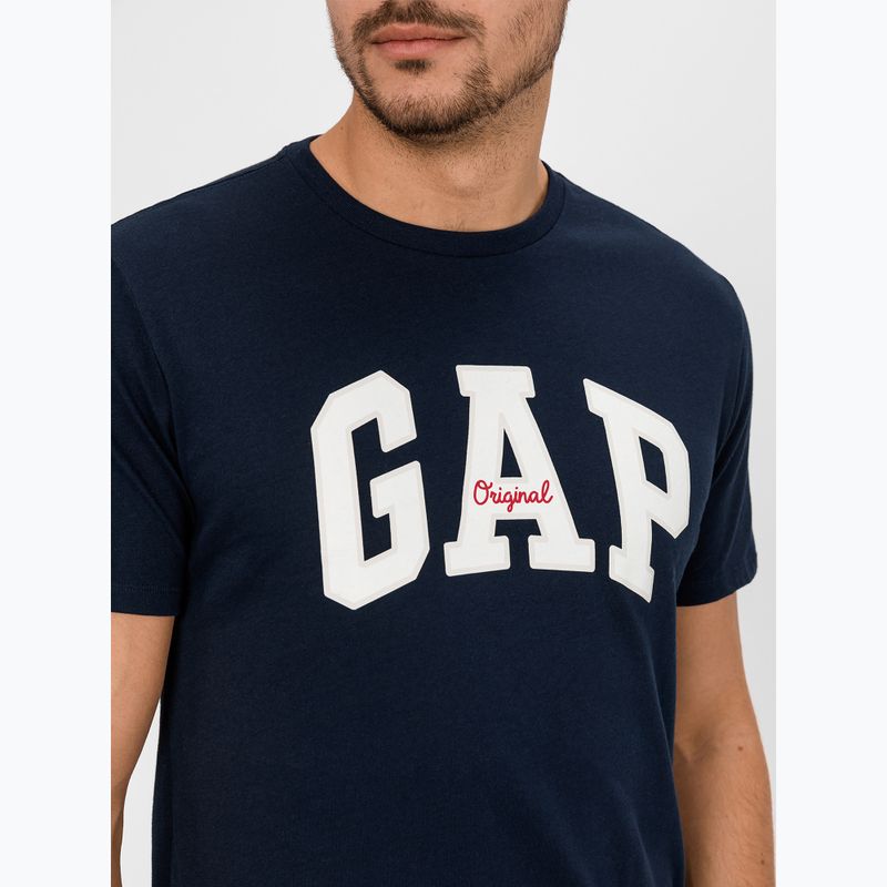 Мъжка тениска GAP Logo Original Tee blue navy 4