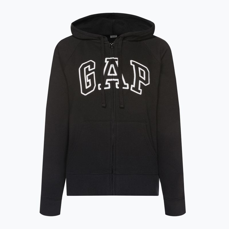 Дамски суитшърт GAP V-Gap Heritage FZ HD true black 2