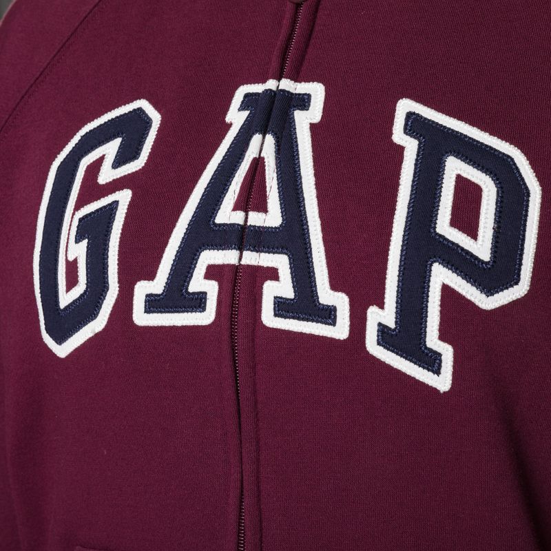 Дамски суитчър GAP V-Gap Heritage FZ HD рубинено вино 4