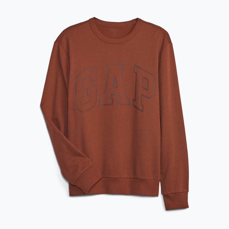 Мъжки суитшърт GAP Logo Crewneck burnt russet 3