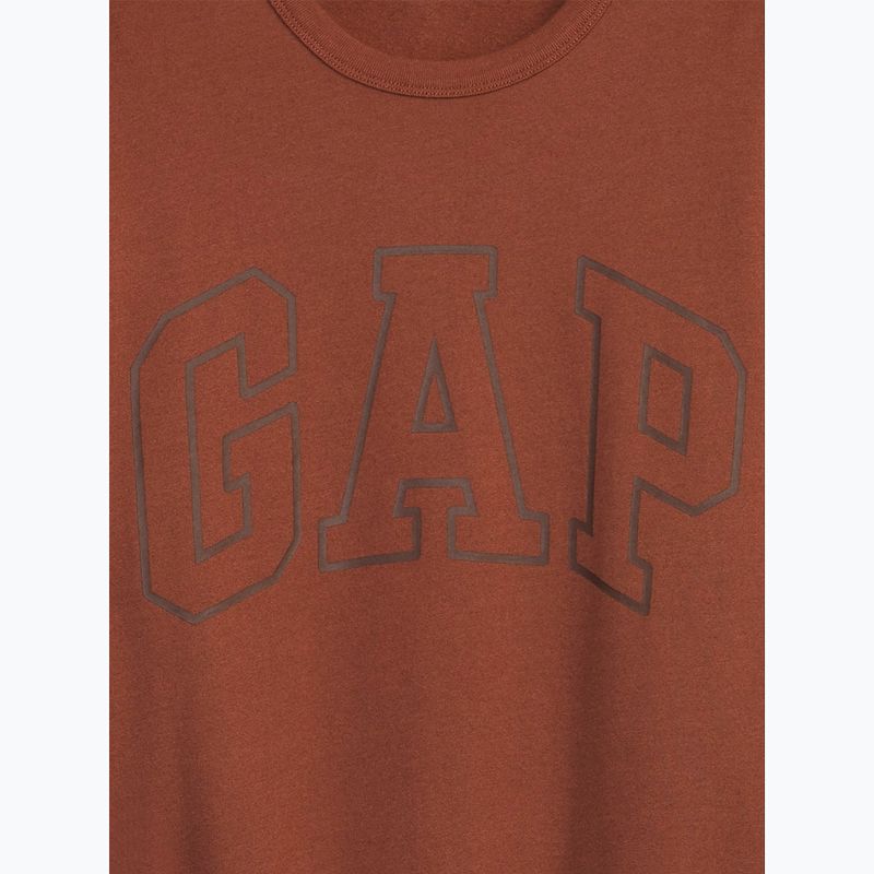 Мъжки суитшърт GAP Logo Crewneck burnt russet 4