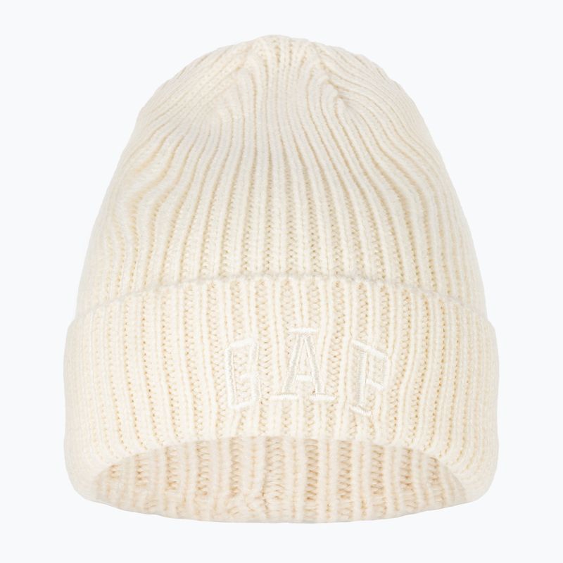 Дамска шапка GAP с V-Logo в цвят слонова кост frost 3