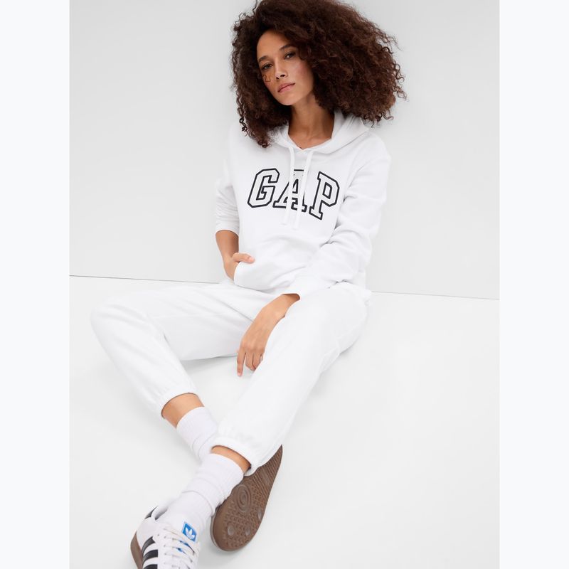 Дамски пуловер GAP V-Gap Heritage PO HD optic white