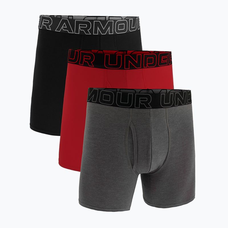 Мъжки слипове Under Armour Perf Cotton 6" 3 бр. carbon black/galaxy black 15