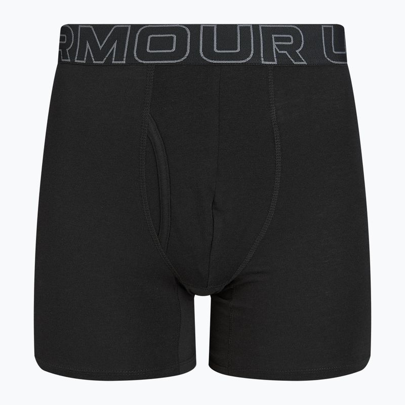Мъжки слипове Under Armour Perf Cotton 6" 3 бр. carbon black/galaxy black 8