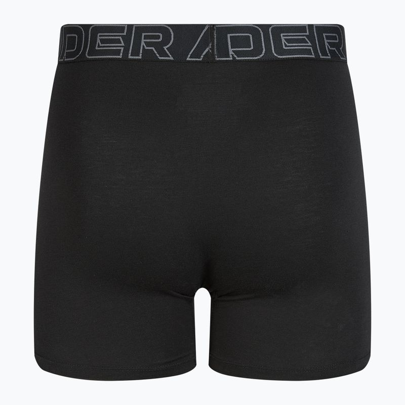 Мъжки слипове Under Armour Perf Cotton 6" 3 бр. carbon black/galaxy black 9