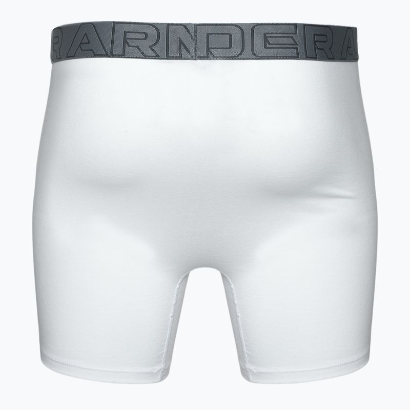 Under Armour Perf Cotton 6" мъжки боксерки 3 чифта бяло/черно 2