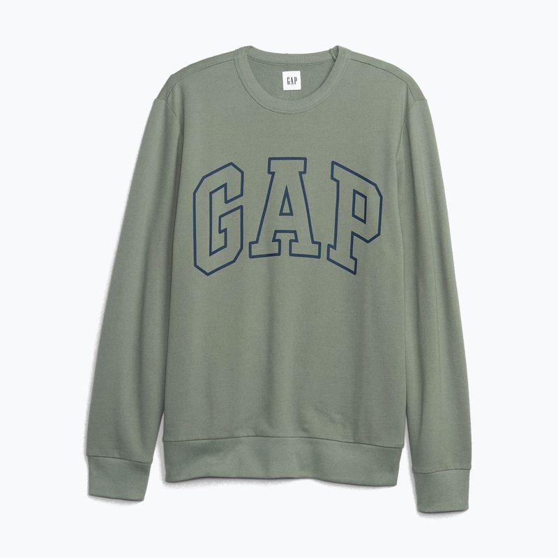 Мъжки суитшърт GAP Logo Crewneck sage 3