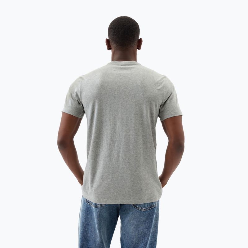 Мъжка тениска GAP Soft Basic Logo heather grey 3