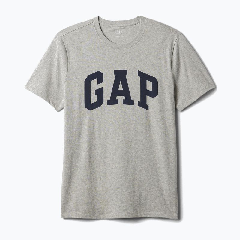 Мъжка тениска GAP Soft Basic Logo heather grey 4