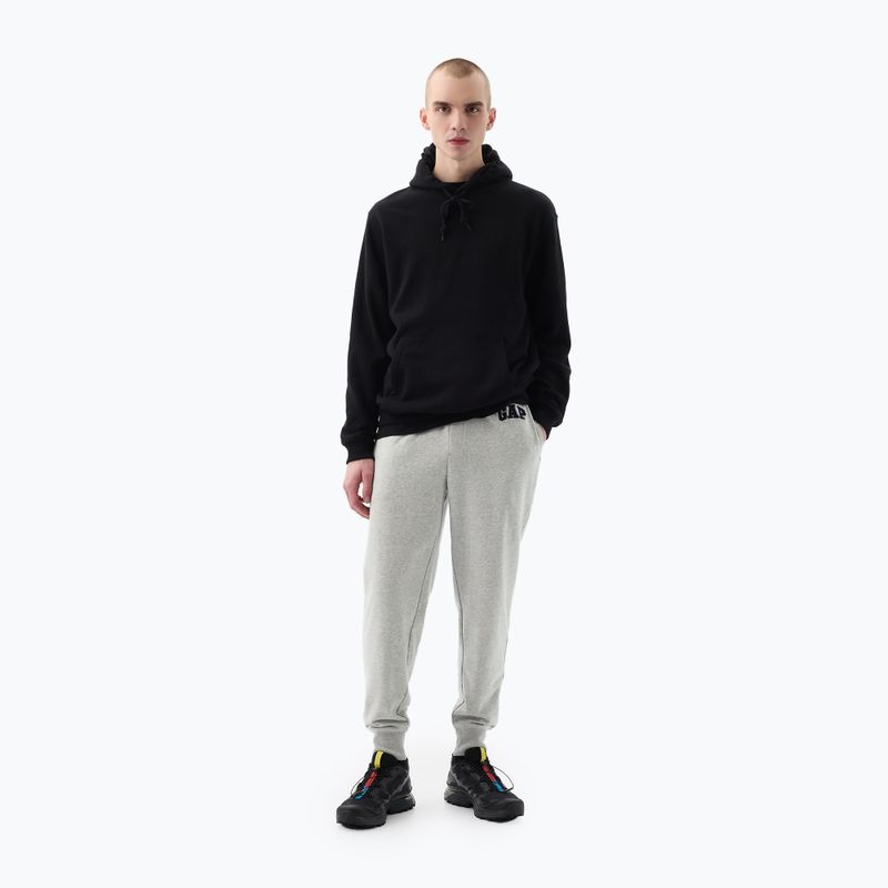 Мъжки панталони GAP Heritage French Terry Loggo Jogger light heather grey 2