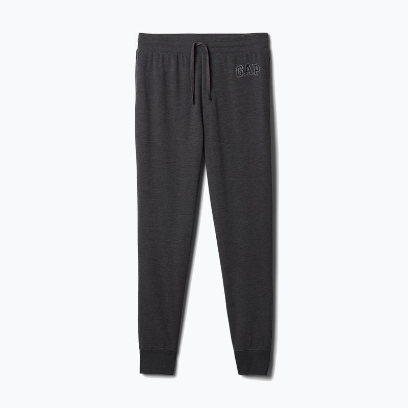 Мъжки панталони GAP Heritage French Terry Loggo Jogger charcoal heather grey 5