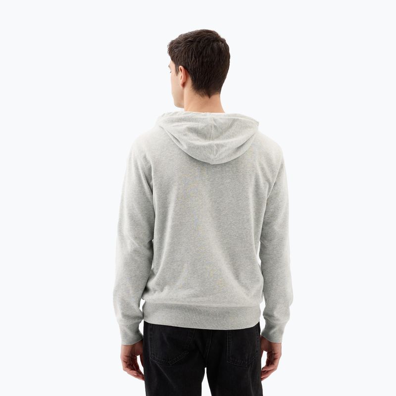 Мъжки суитшърт GAP Heritage French Terry Fullzip Logo light heather grey 3
