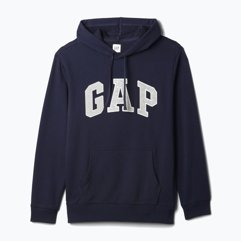Мъжки суитшърт GAP Heritage French Terry Fullzip Logo blue navy 5