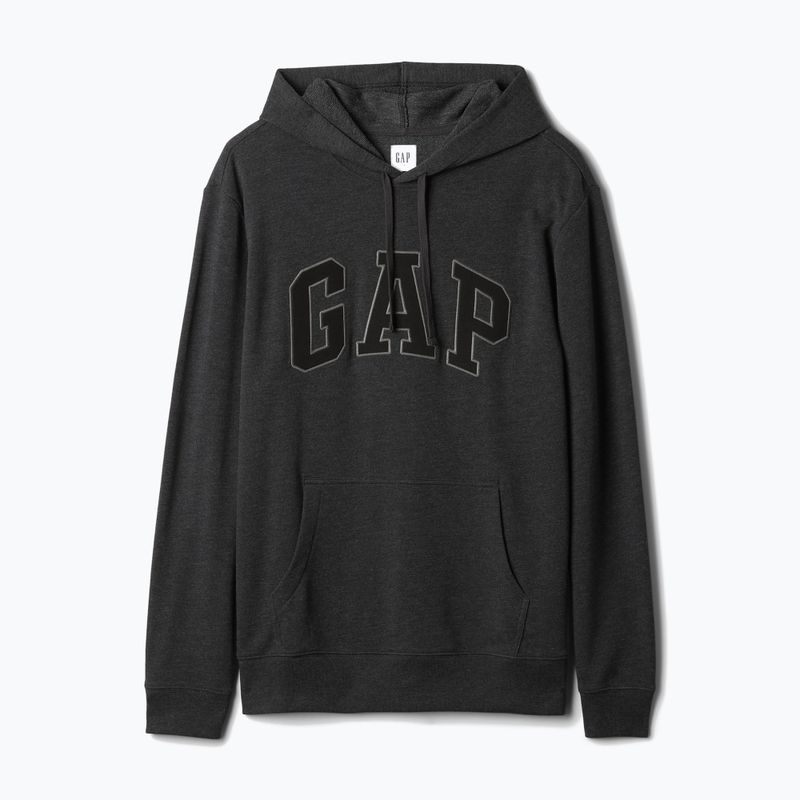 Мъжки суитшърт GAP Heritage French Terry Logo charcoal heather 5