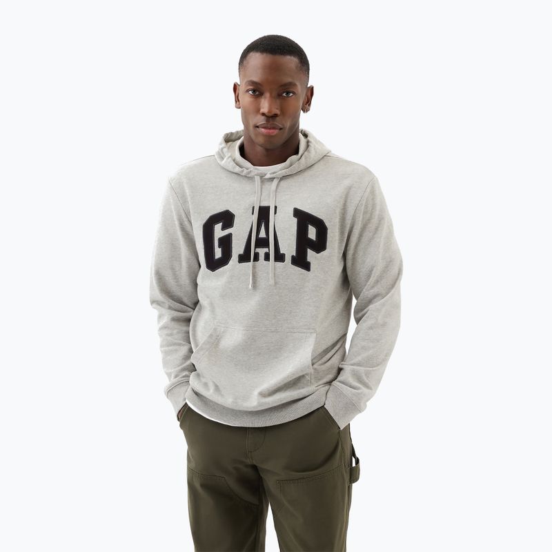 Мъжки суитшърт GAP Heritage French Terry Logo light heather grey