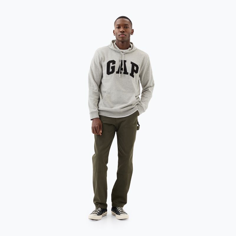 Мъжки суитшърт GAP Heritage French Terry Logo light heather grey 2