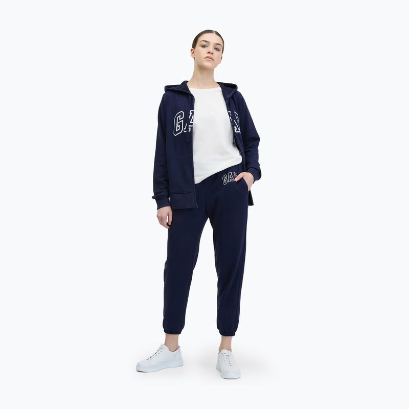 Дамски панталони GAP French Logo Jogger navy 2