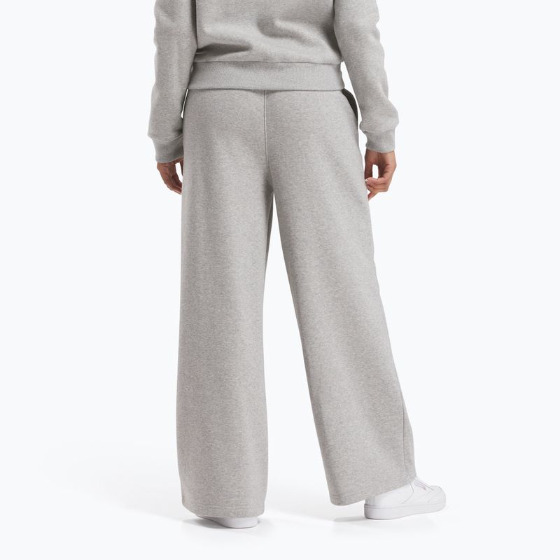 Дамски панталони Reebok Identity Small Logo Fleece WIde Leg medium grey heather 3