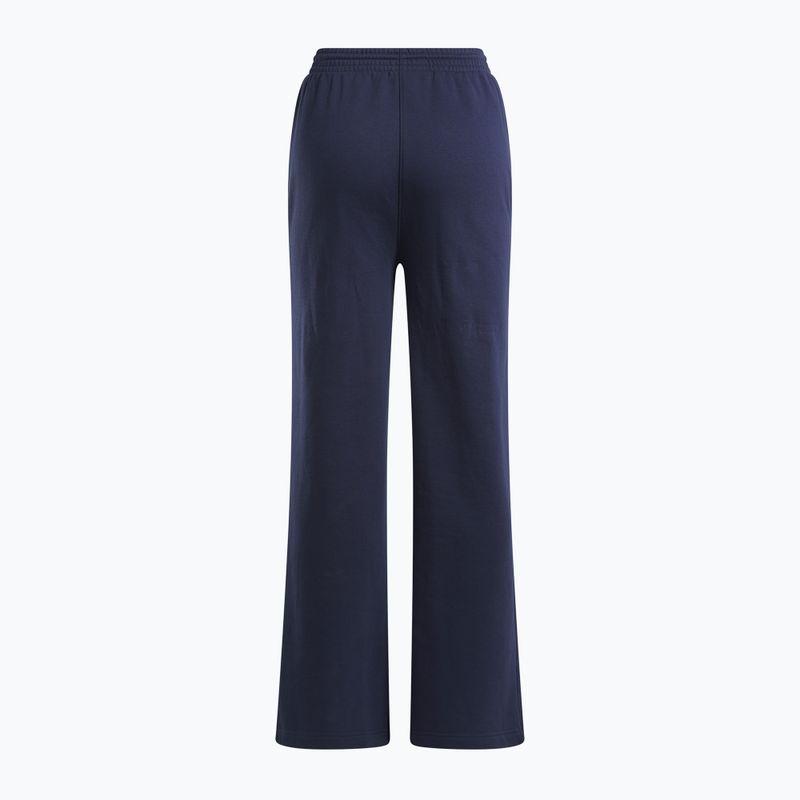 Дамски панталони Reebok Identity Small Logo Fleece WIde Leg vector navy 5