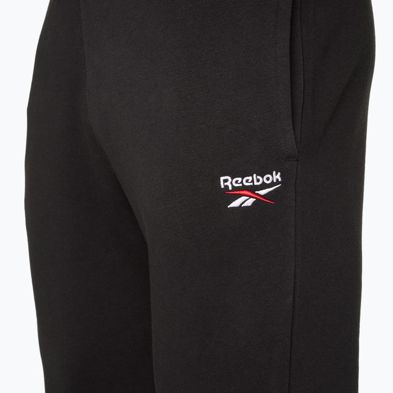 Панталон Reebok Identity Small Logo Fleece Jogger черен/бял/векторно червен 3