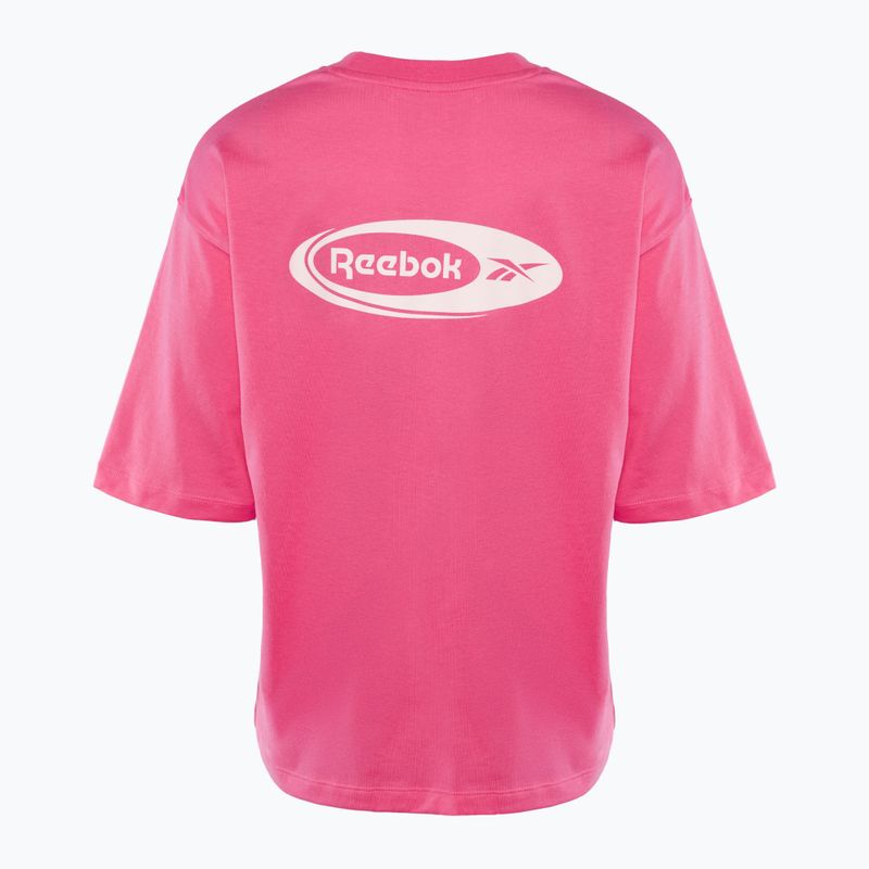 Дамска тренировъчна тениска Reebok Ide Brand Proud Tee true pink 2