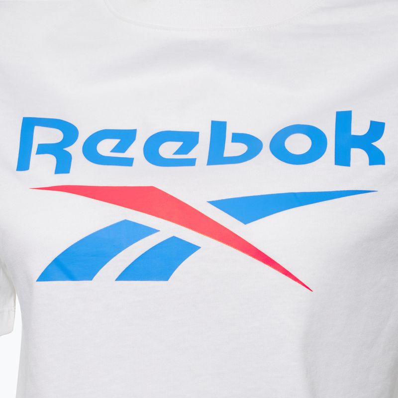 Дамска тениска Reebok Identity Big Logo Crop Tee бяло/каралово/синьо 3