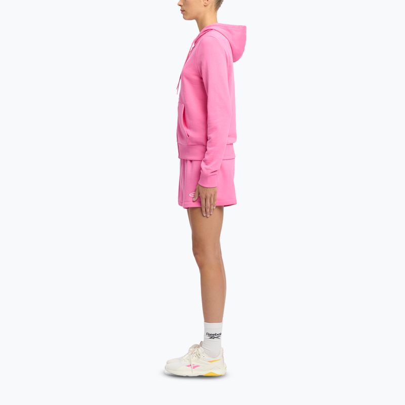 Дамски суитшърт Reebok Small Logo French Terry FZ true pink 2