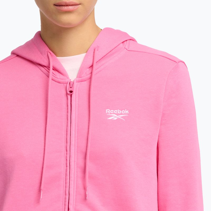 Дамски суитшърт Reebok Small Logo French Terry FZ true pink 4