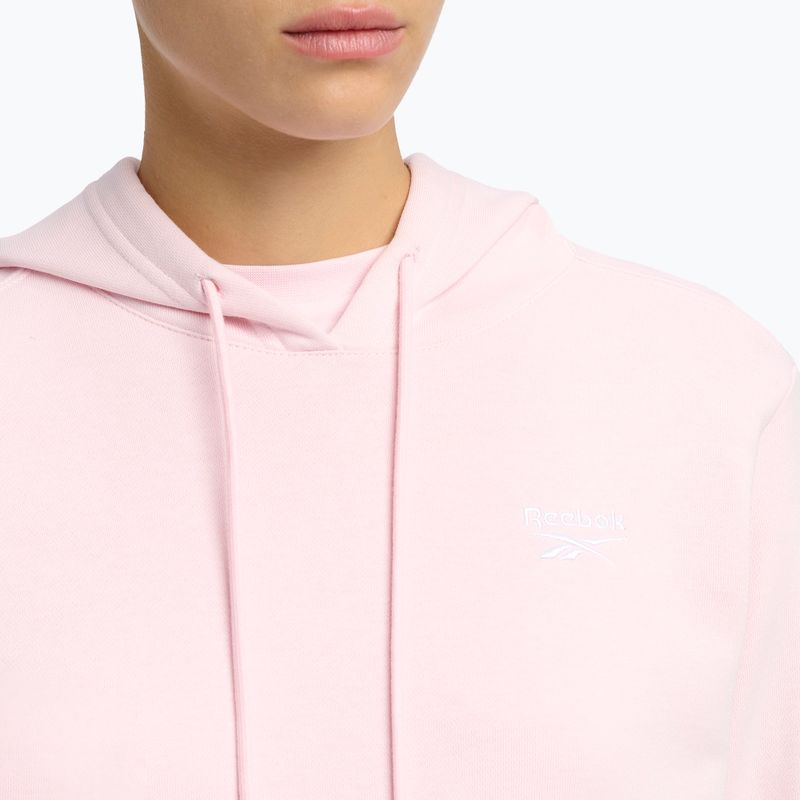 Дамска тениска Reebok Identity Small Logo French Terry Hoodie frosted berry 4