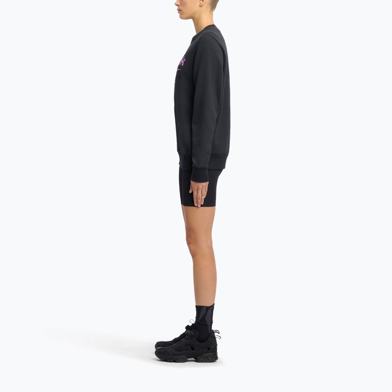 Дамски суитшърт Reebok Identity Big Logo Fleece Crew черен/лилав rave/електрически кехлибар 2