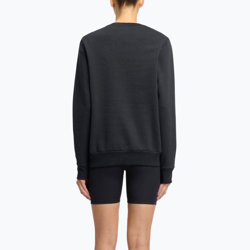 Дамски суитшърт Reebok Identity Big Logo Fleece Crew черен/лилав rave/електрически кехлибар 3