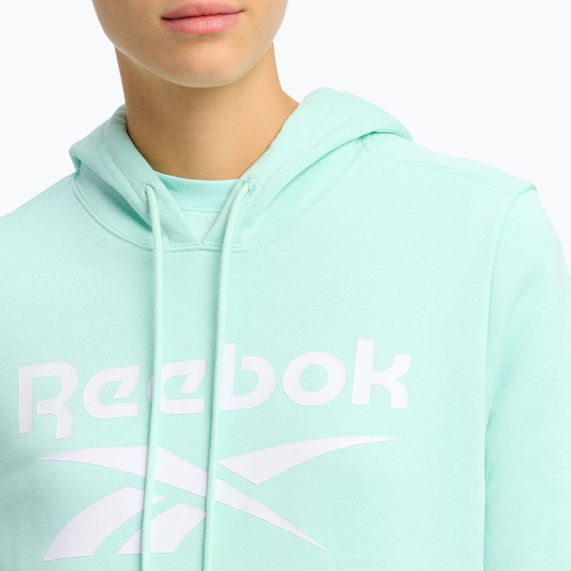 Дамски суитшърт Reebok Identity Big Logo Fleece Crew aqua 4