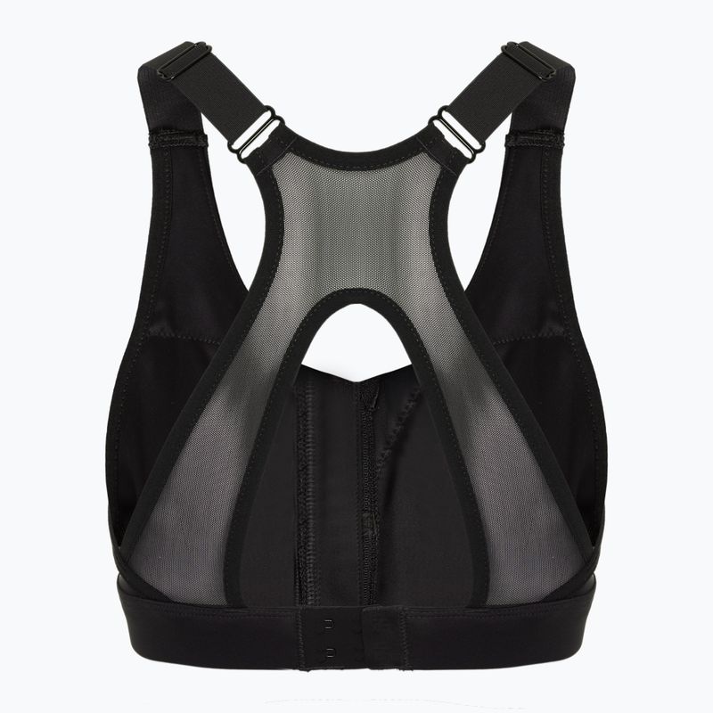 Сутиен за тренировки Reebok Lux Front-Zip High Impact черен 2